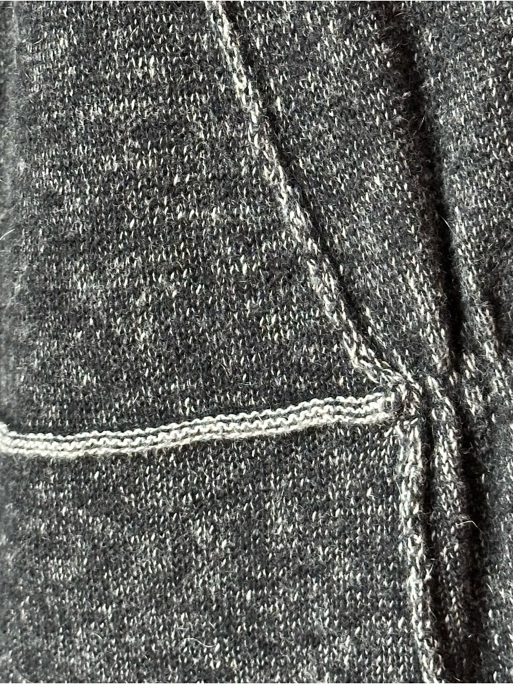 Aventura Clothing Cardigan Size L Gray Cotton Cashmere Open Front Lightweight - Picture 6 of 16